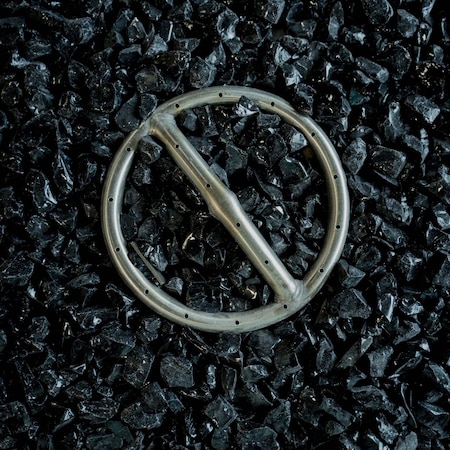 The Outdoor Plus 25lb bag - Black Reflective Glass - 1/4 OPT-144BL